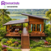 Rumah Panggung Kayu Jati Modern