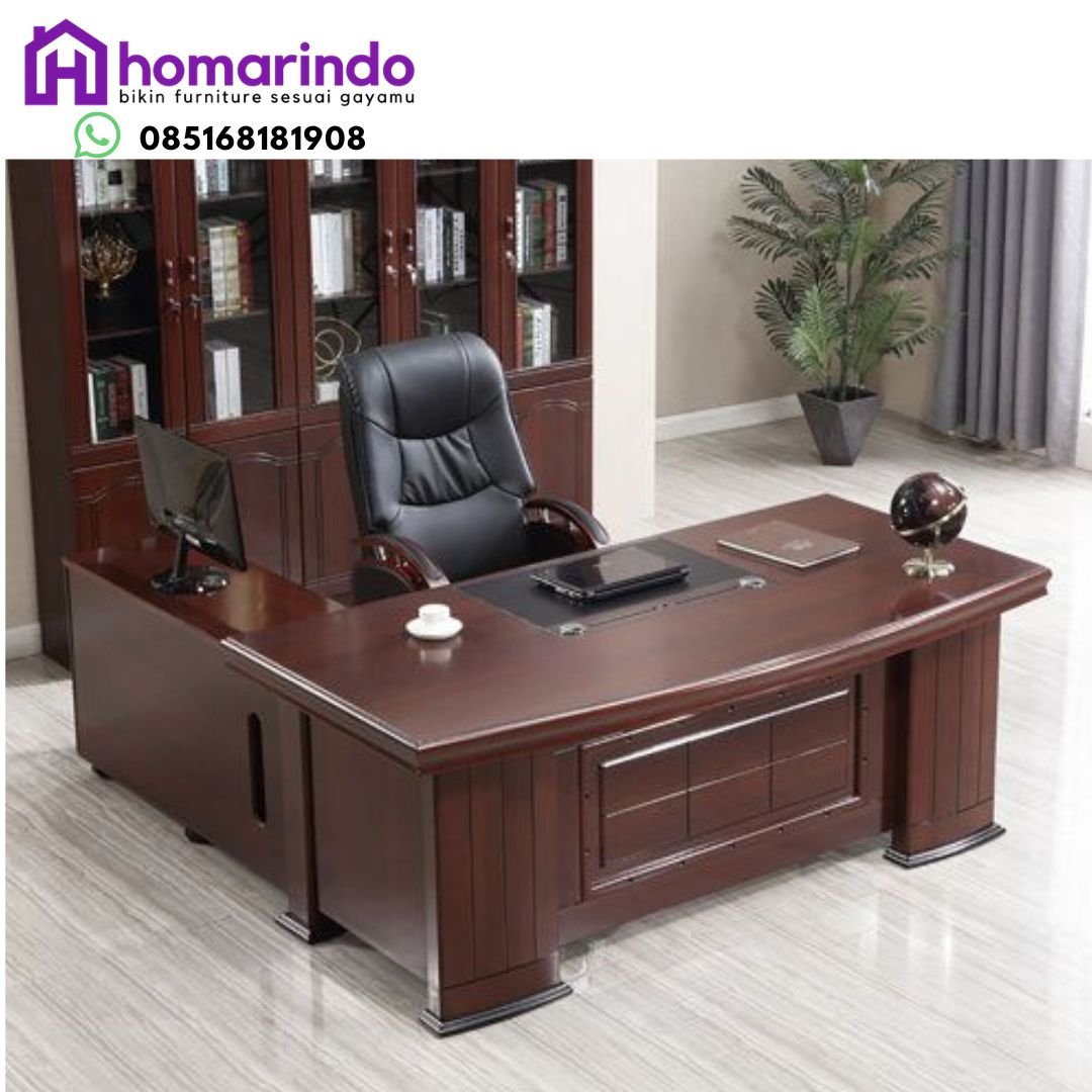 Homarindo (13) Meja Direktur Kayu Jati TPK