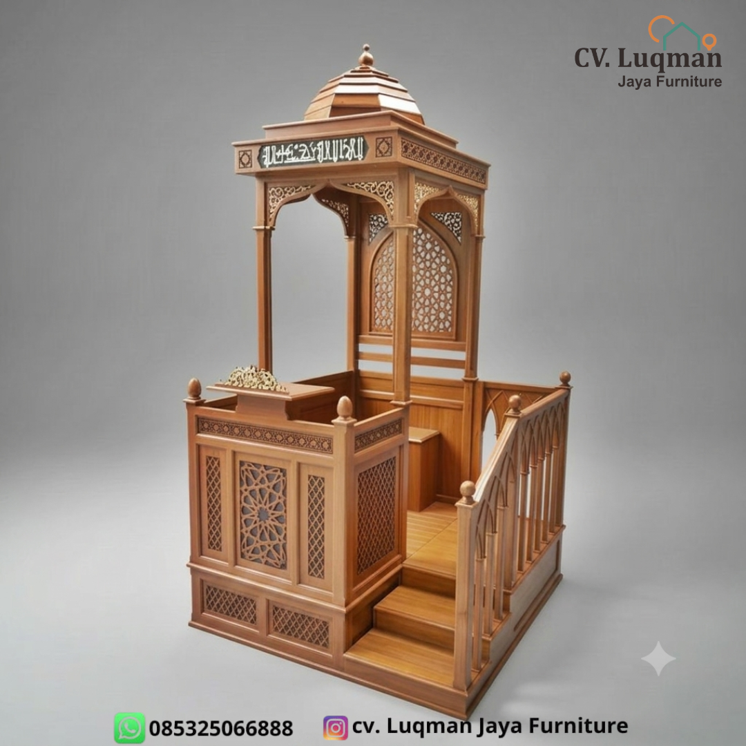 Mimbar Masjid Jati Premium Al-Mubarok