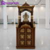 Mimbar Masjid Jati Ukir Emas Mewah Homarindo