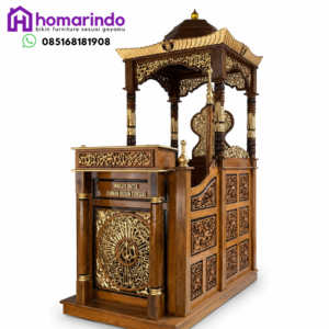 Mimbar Masjid Jati Ukir Mewah – Homarindo