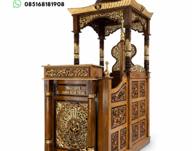 Mimbar Masjid Jati Ukir Mewah – Homarindo