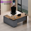 Meja Kantor Direktur Huruf L Modern Minimalis Premium