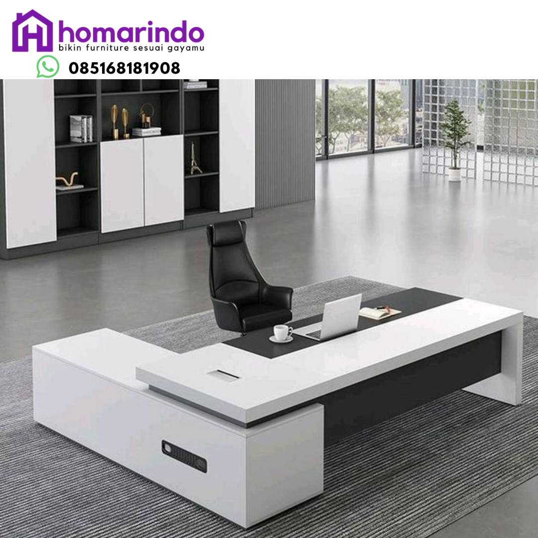 Meja Kantor Direktur Minimalis Modern Homarindo