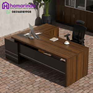 Meja Kantor Direktur Modern Minimalis HPL Premium