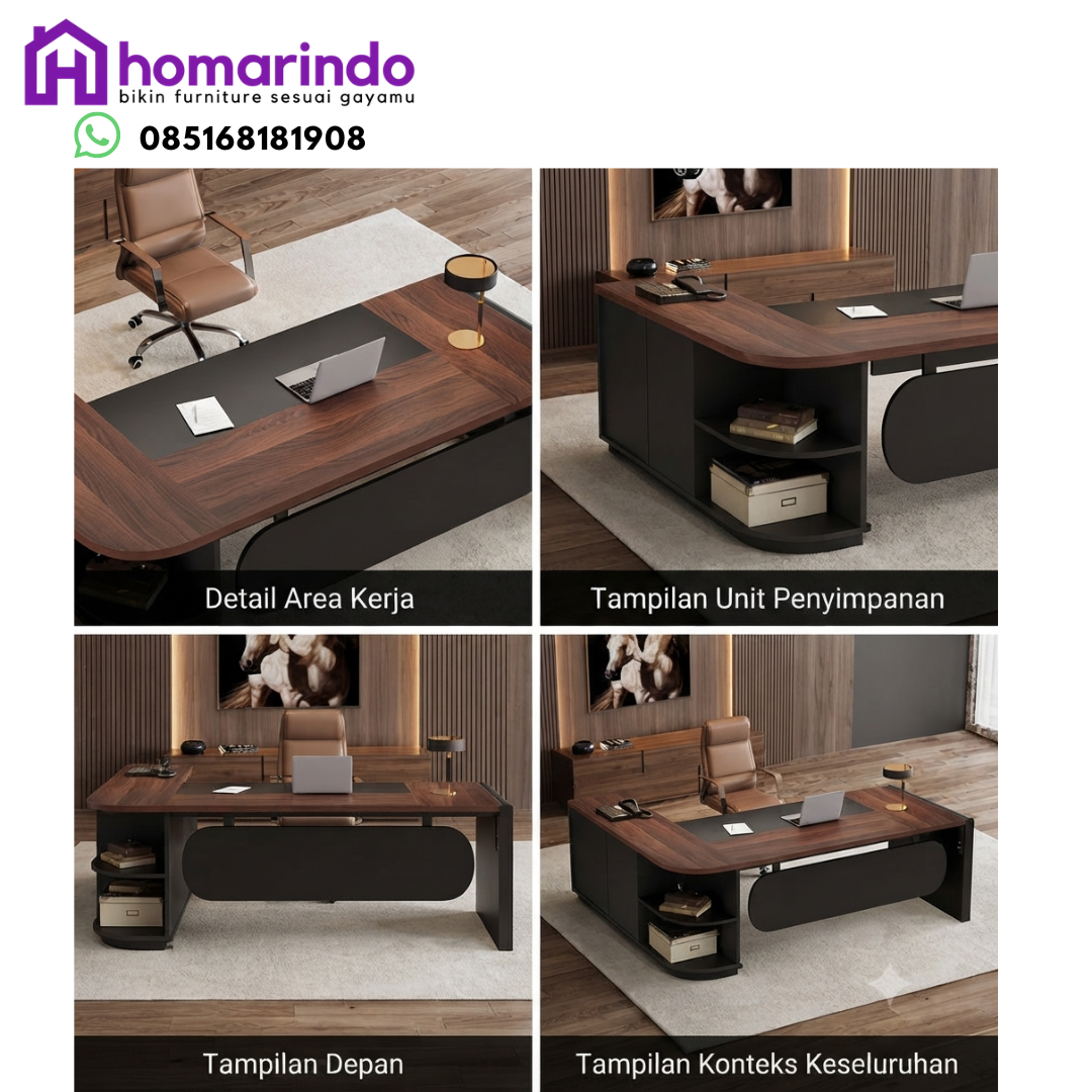 Meja Kantor Direktur Modern Minimalis Homarindo Meja Kantor Direktur Modern Minimalis Homarindo