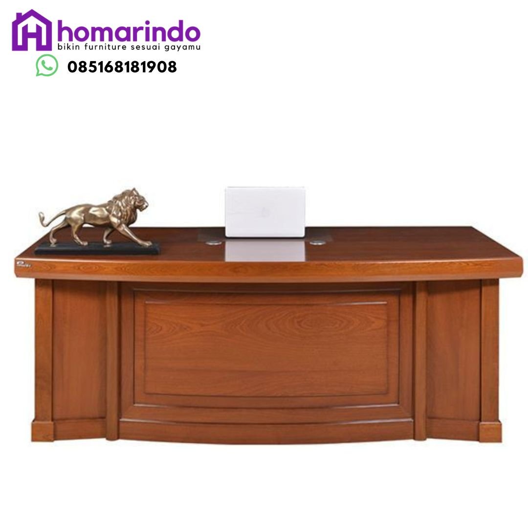 Meja Direktur Minimalis Elegan Kayu Jati TPK