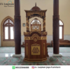 Mimbar Masjid Jati Ukir Kubah Premium 