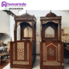 Mimbar Masjid Ukir Kayu Jati Premium