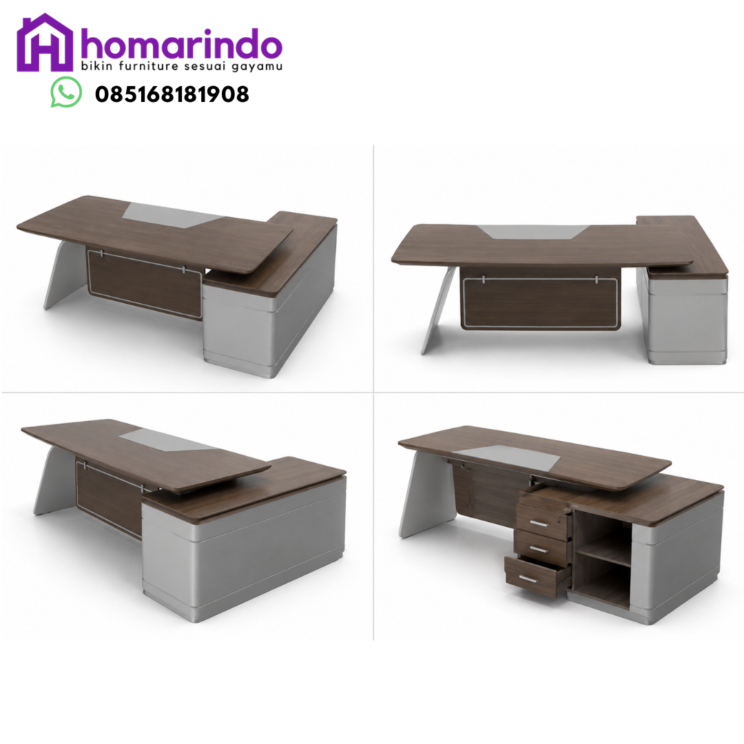 Meja Direktur Minimalis Premium Mewah dari Homarindo Meja Direktur Minimalis Premium Mewah dari Homarindo