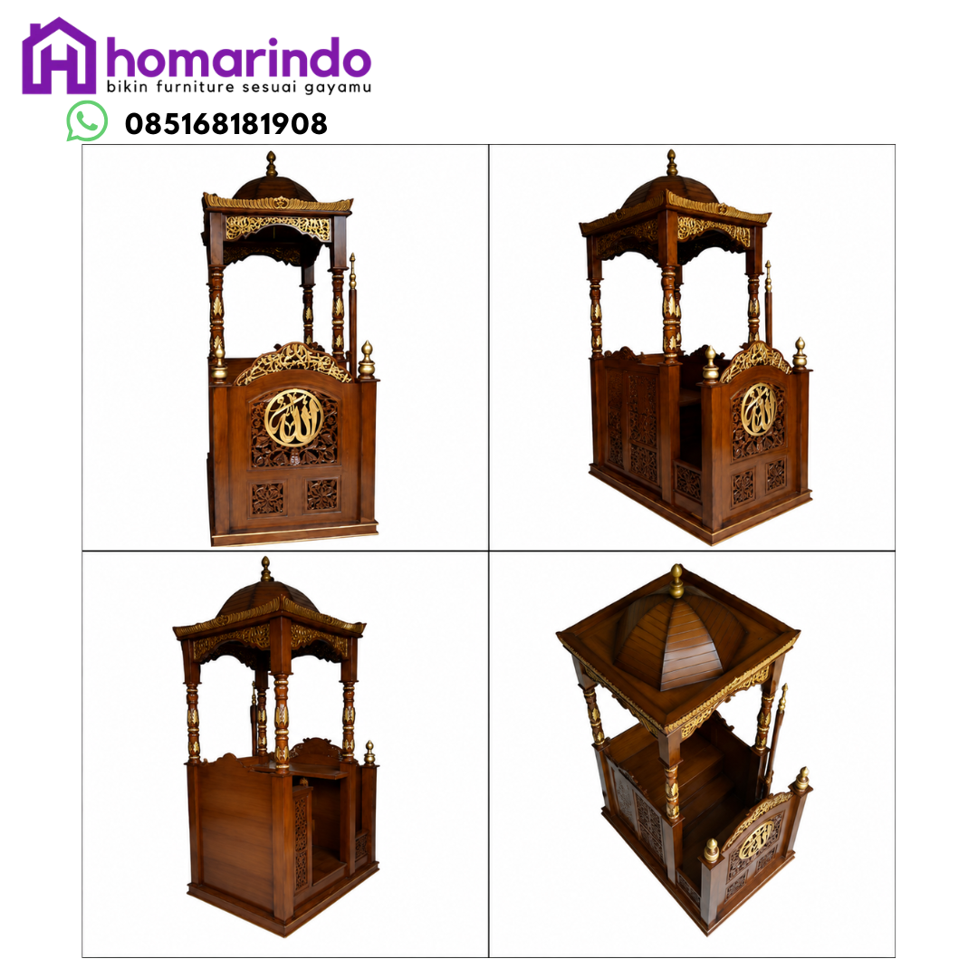 MIMBAR MASJID JATI PREMIUM HOMARINDO MIMBAR MASJID JATI PREMIUM HOMARINDO