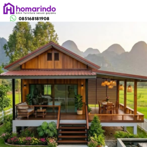 Rumah Panggung Kayu Jati Elegan