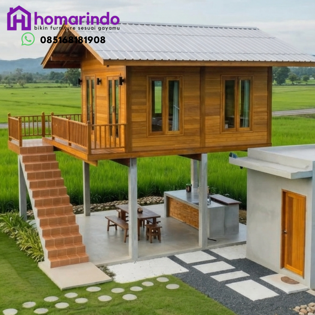 Rumah Panggung Klasik Kayu Jati
