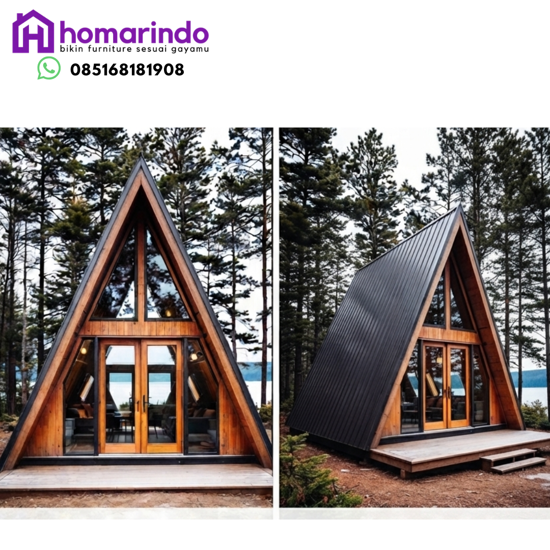 Rumah Kayu Jati Segitiga Premium Rumah Kayu Jati Segitiga Premium