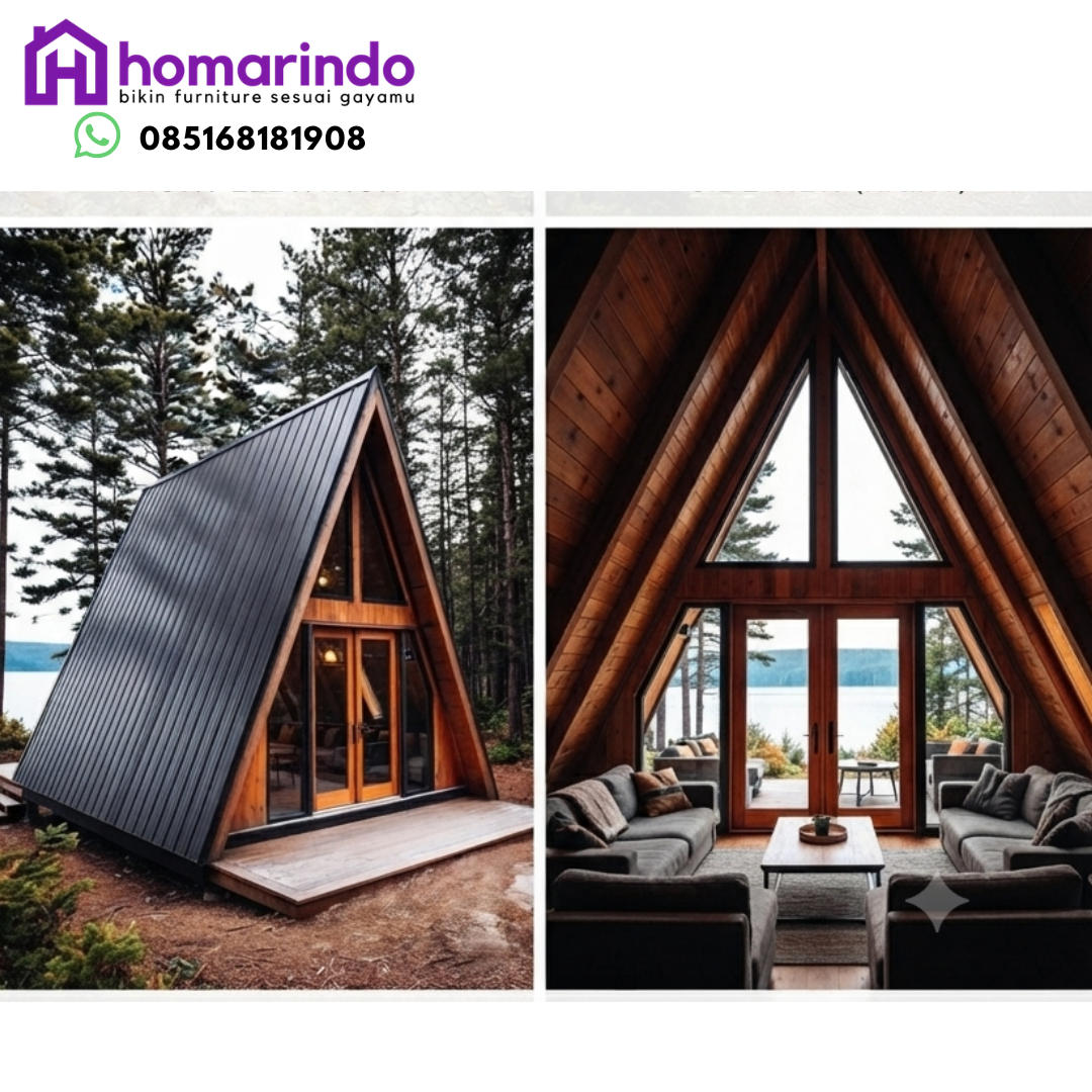 Rumah Kayu Jati Segitiga Premium Rumah Kayu Jati Segitiga Premium