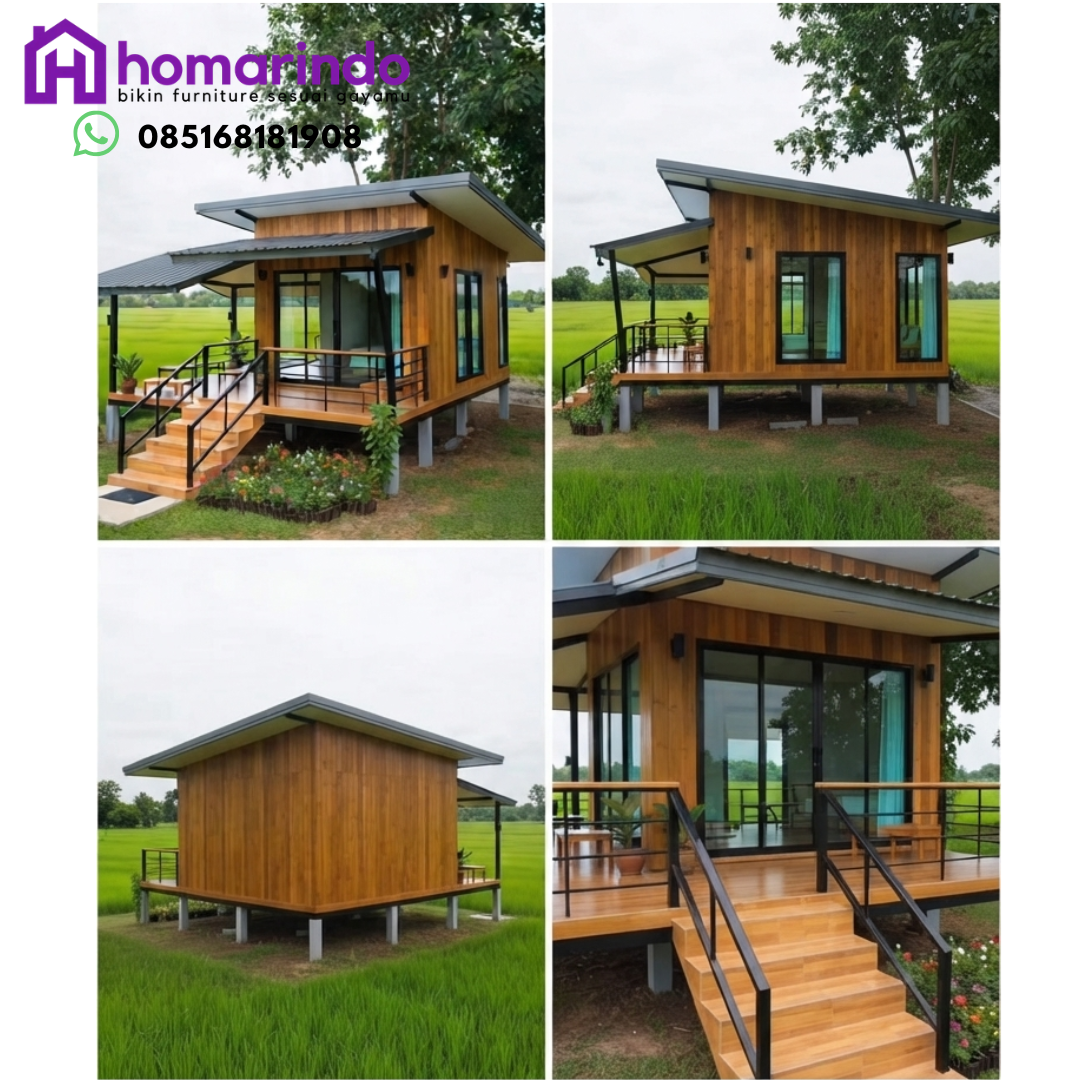 Rumah Kayu Jati Minimalis Simple Rumah Kayu Jati Minimalis Simple