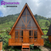 Rumah Segitiga Kayu Jati