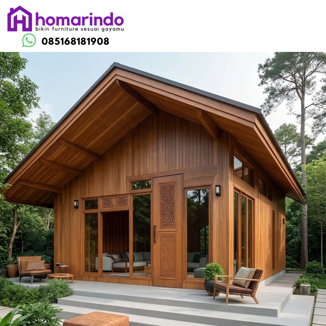 Rumah Kayu Jati Minimalis Rumah Kayu Jati Minimalis