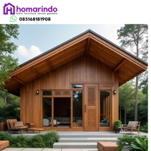 Rumah Kayu Jati Minimalis