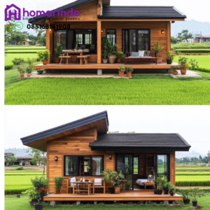 Rumah Kayu Jati Minimalis