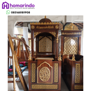 Mimbar Masjid Kayu Jati