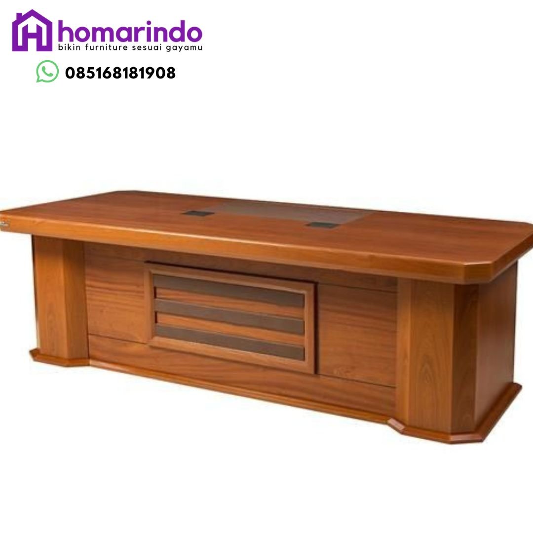 Meja Direktur Kayu Jati TPK