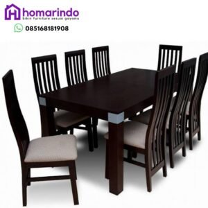 Set Meja Makan Kayu Jati TPK