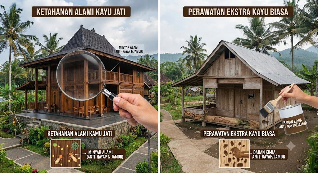 6 Perbedaan Rumah Kayu Jati Asli dan Rumah Kayu Biasa yang Perlu Anda Ketahui 2 196def8c 85a3 4a9c b972 2083524c869c