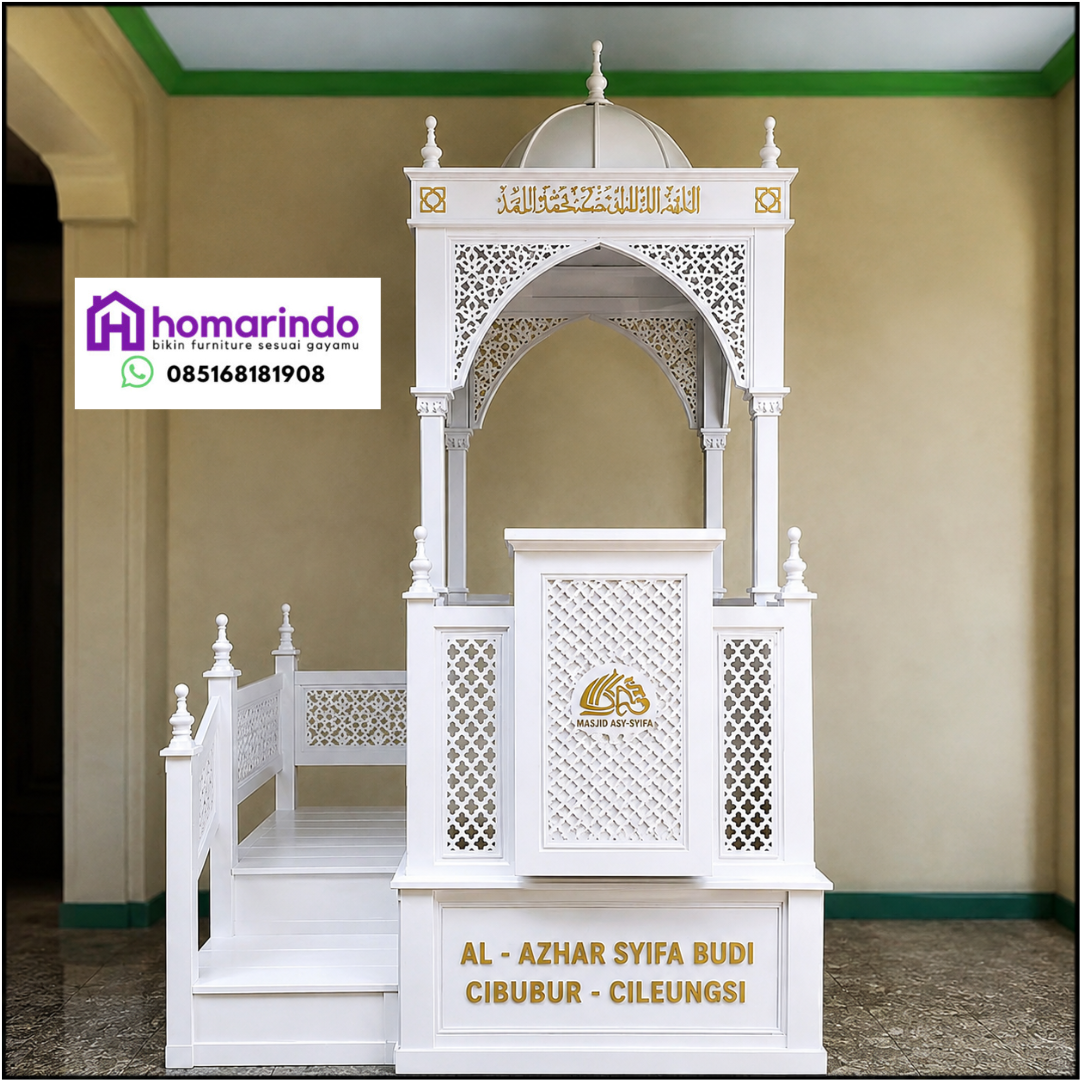 Mimbar Masjid Kubah Putih