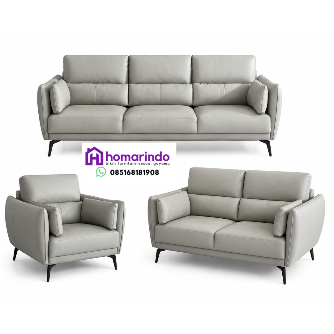 Set Sofa Kulit Modern Minimalis Set Sofa Kulit Modern Minimalis