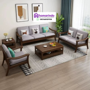 Set Sofa Kayu Minimalis Eksklusif Homarindo