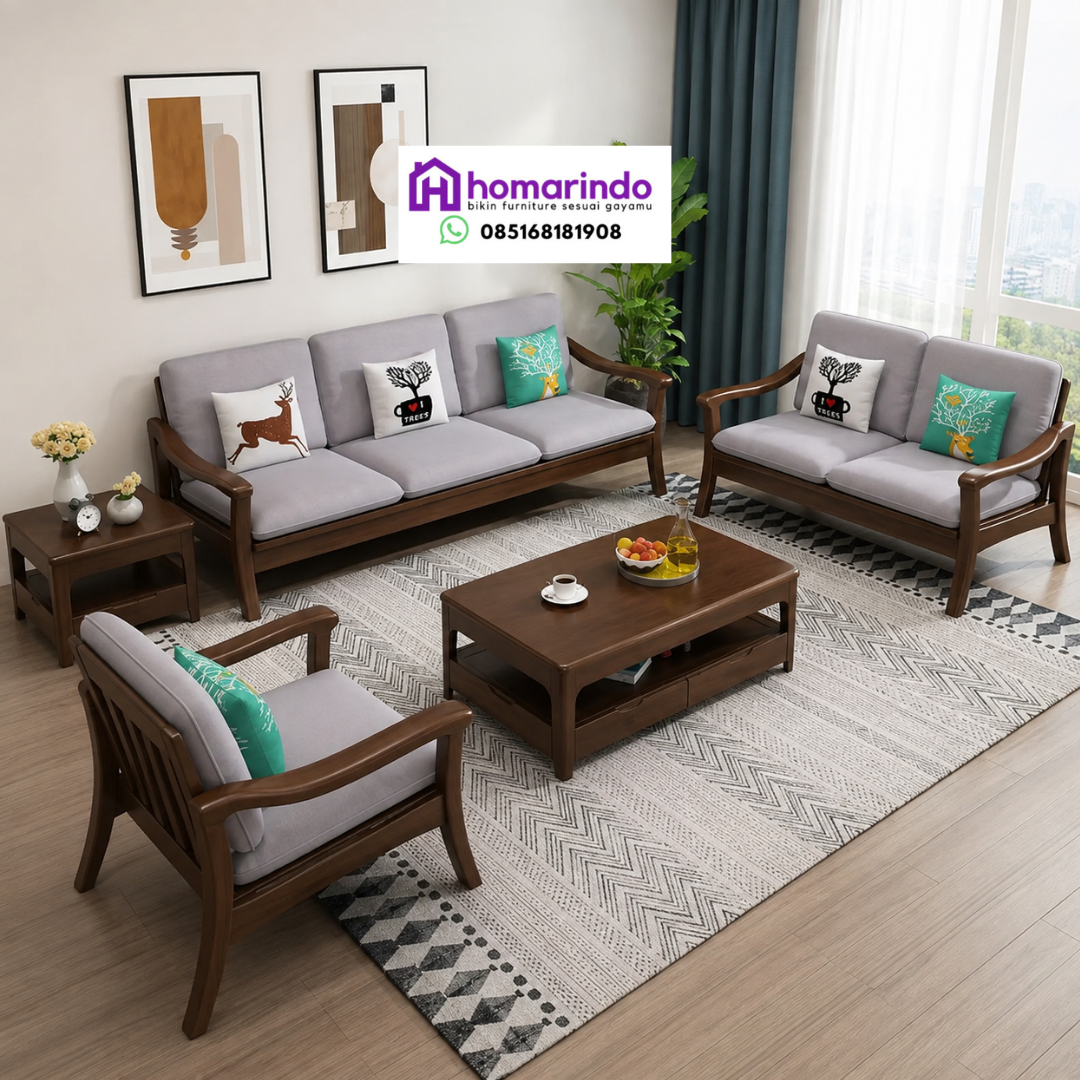 Set Sofa Kayu Minimalis Eksklusif Homarindo Set Sofa Kayu Minimalis Eksklusif Homarindo