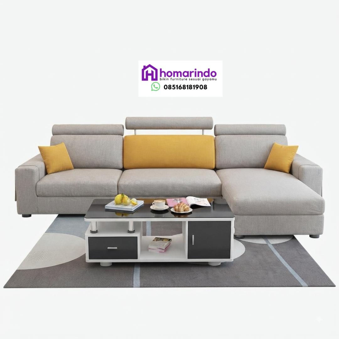 Sofa L-Shape Premium Homarindo Sofa L-Shape Premium Homarindo