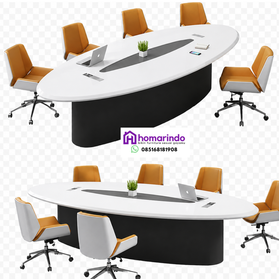 Meja Meeting Oval Modern Homarindo Meja Meeting Oval Modern Homarindo