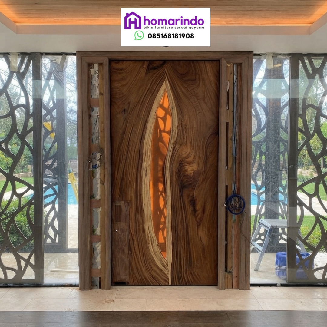 Pintu Resin Kayu Solid Eksklusif dari Homarindo