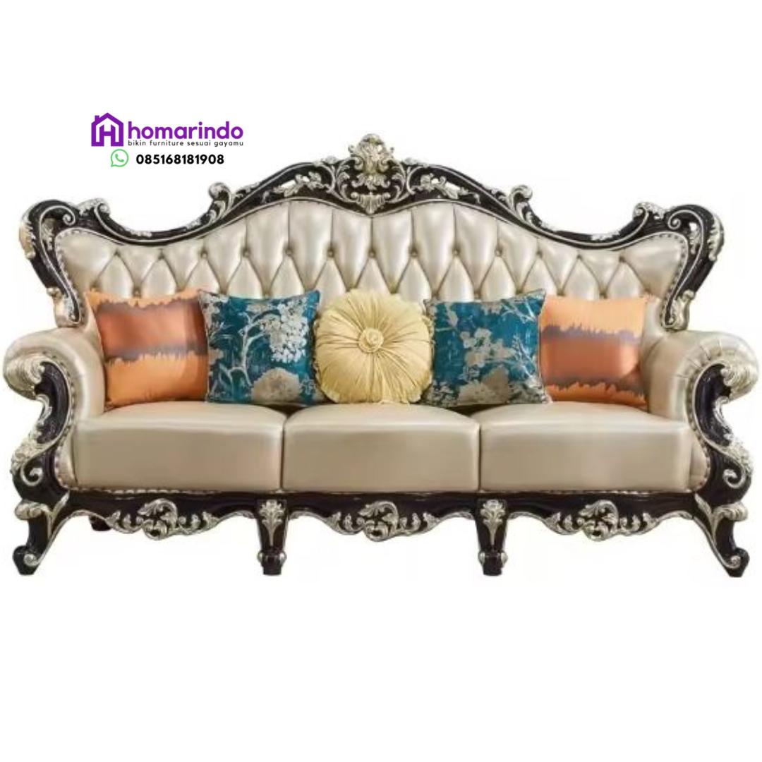 Sofa Tamu Ukir Mewah Klasik
