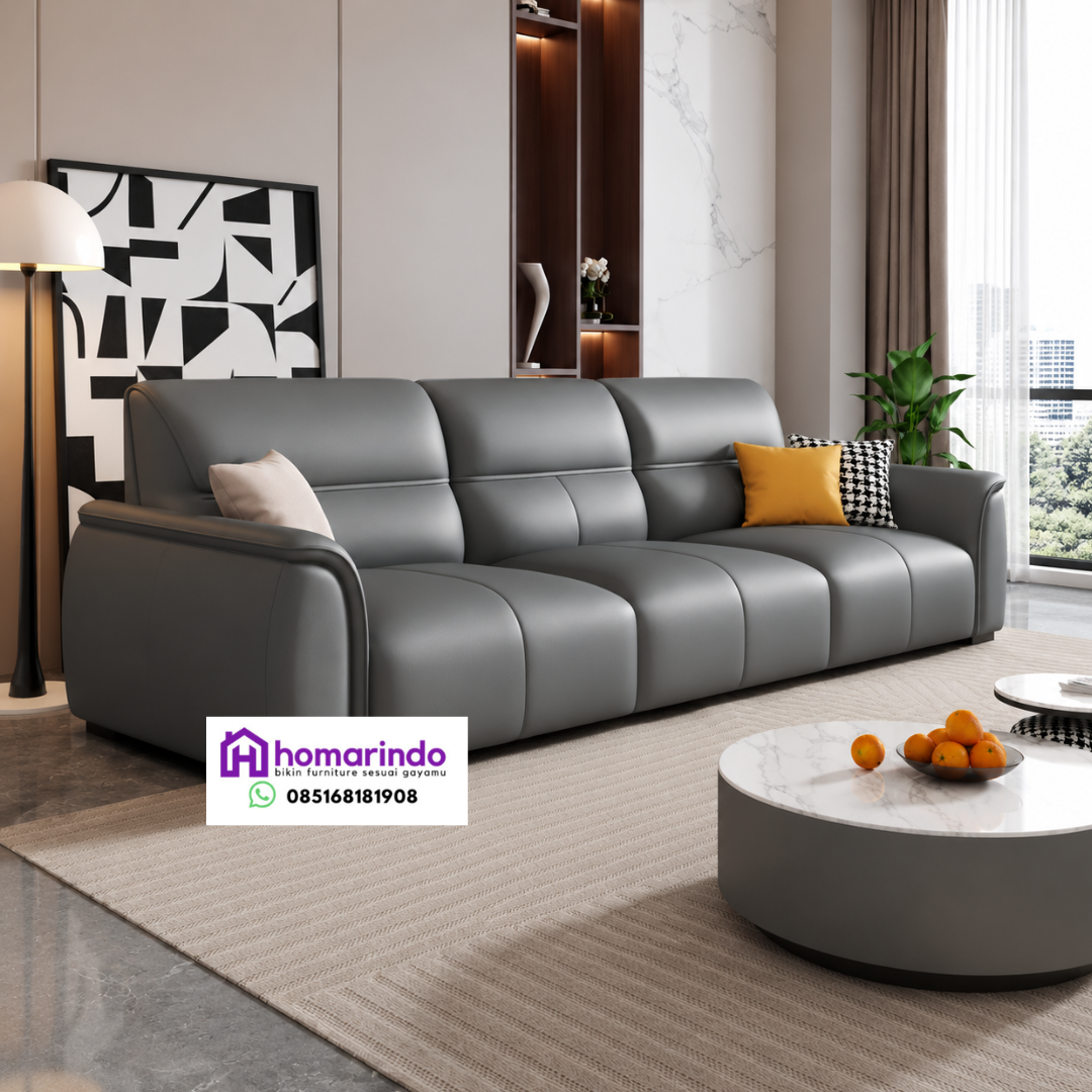 Sofa Kulit Minimalis Modern Premium Sofa Kulit Minimalis Modern Premium