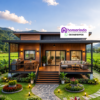 Rumah Panggung Kayu Jati Modern