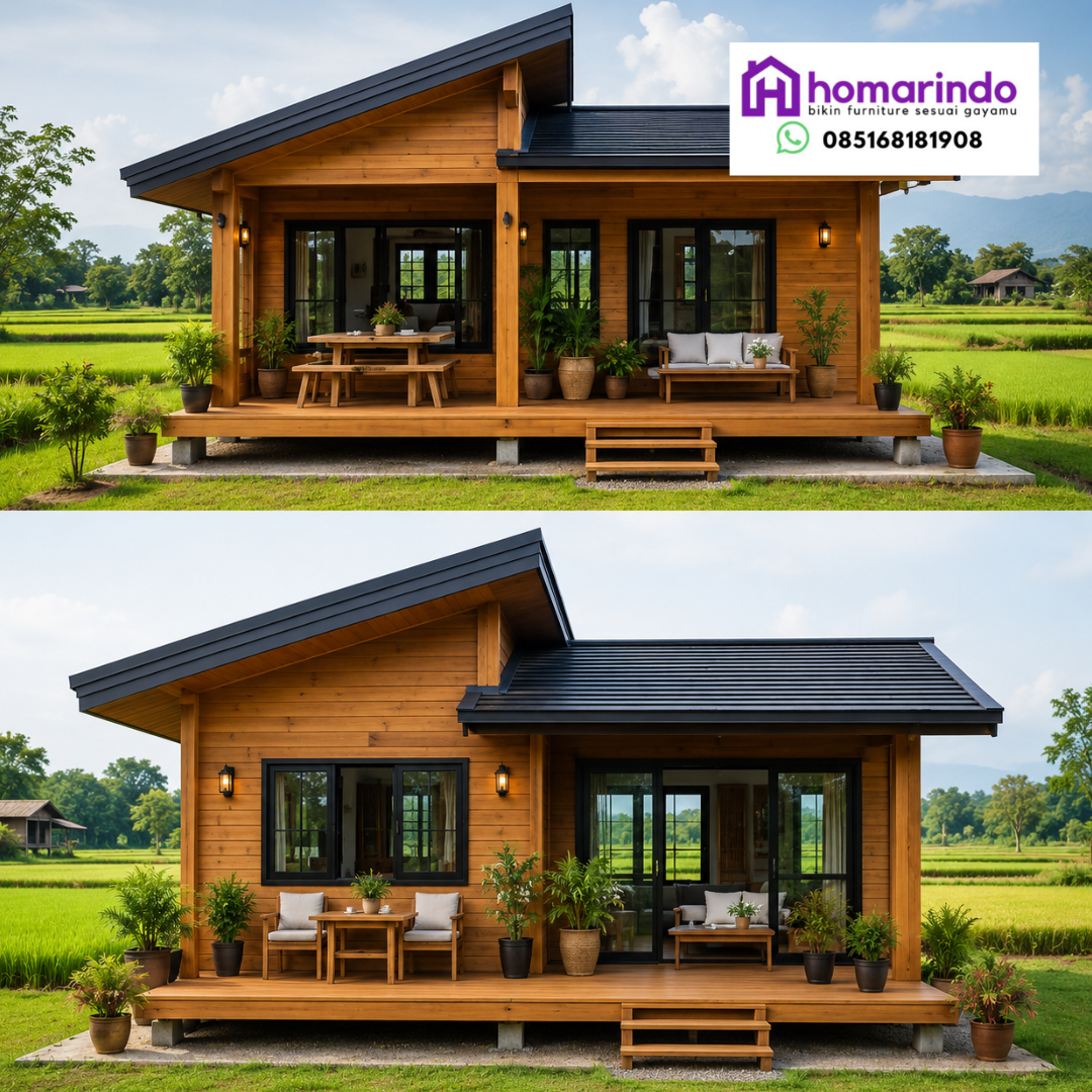 Produk Rumah Kayu Jati 4 × 6 Meter – Homarindo