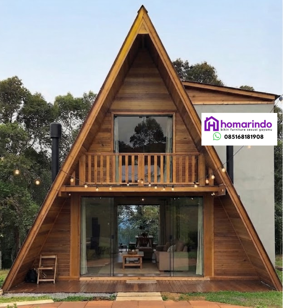 Rumah Segitiga Kayu Jati