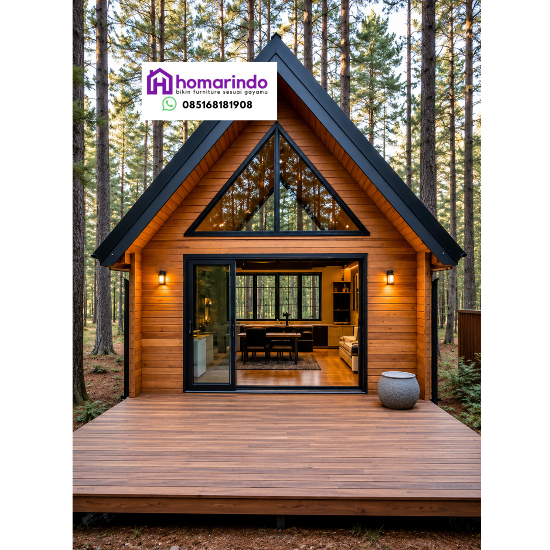 Rumah Glamping Kayu Jati