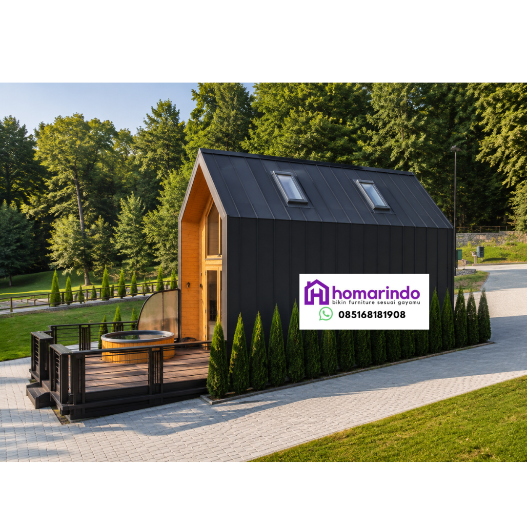 Rumah Glamping Modern Kayu Jati Rumah Glamping Modern Kayu Jati