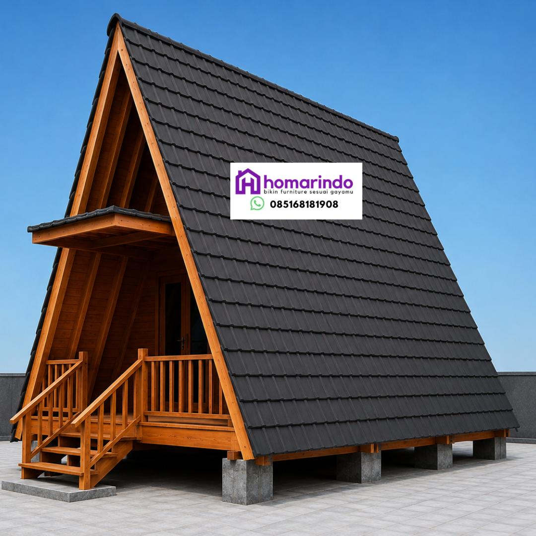 Rumah Segitiga Kayu Jati Rumah Segitiga Kayu Jati