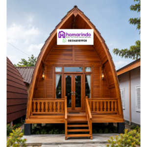 Rumah Lumbung Kayu Jati 1 Lantai