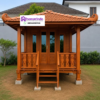 Gazebo Kayu Jati Minimalis