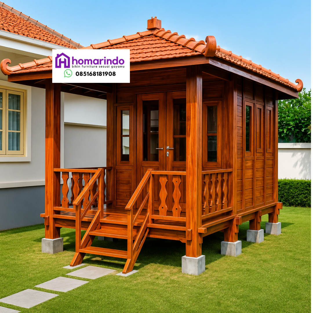 Gazebo Minimalis Kayu Jati Gazebo Minimalis Kayu Jati