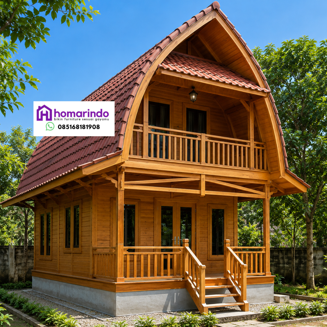 Rumah Lumbung Kayu Jati 2 Lantai Rumah Lumbung Kayu Jati 2 Lantai