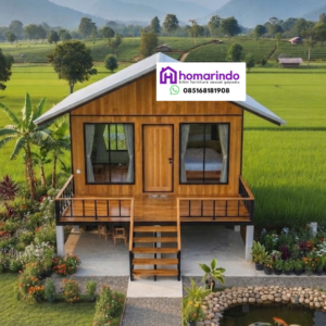 Rumah Panggung Minimalis Kayu Jati