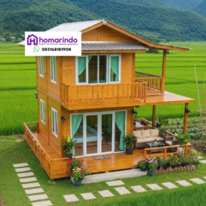 Rumah Kayu Jati Modern