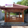 Gazebo Kayu Jati Minimalis